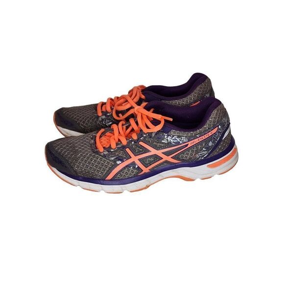 Asics Gel Excite 4 Women's Running Sneakers Size 6.5 Grey/Purple - Picture 3 of 8
